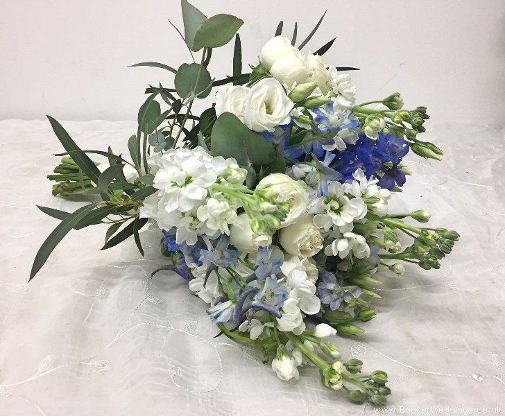 White and Blue Summer Wedding Flowers